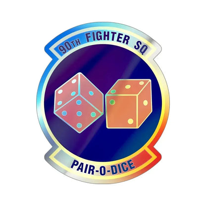 90th Fighter Squadron (U.S. Air Force) Holographic STICKER Die-Cut Vinyl Decal - The Sticker Space