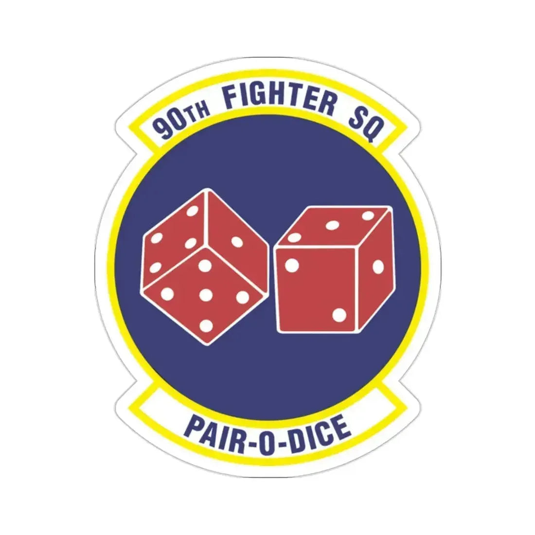 90th Fighter Squadron (U.S. Air Force) STICKER Vinyl Die-Cut Decal 2 Inch - The Sticker Space