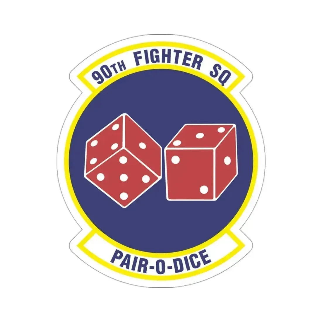 90th Fighter Squadron (U.S. Air Force) STICKER Vinyl Die-Cut Decal 3 Inch - The Sticker Space