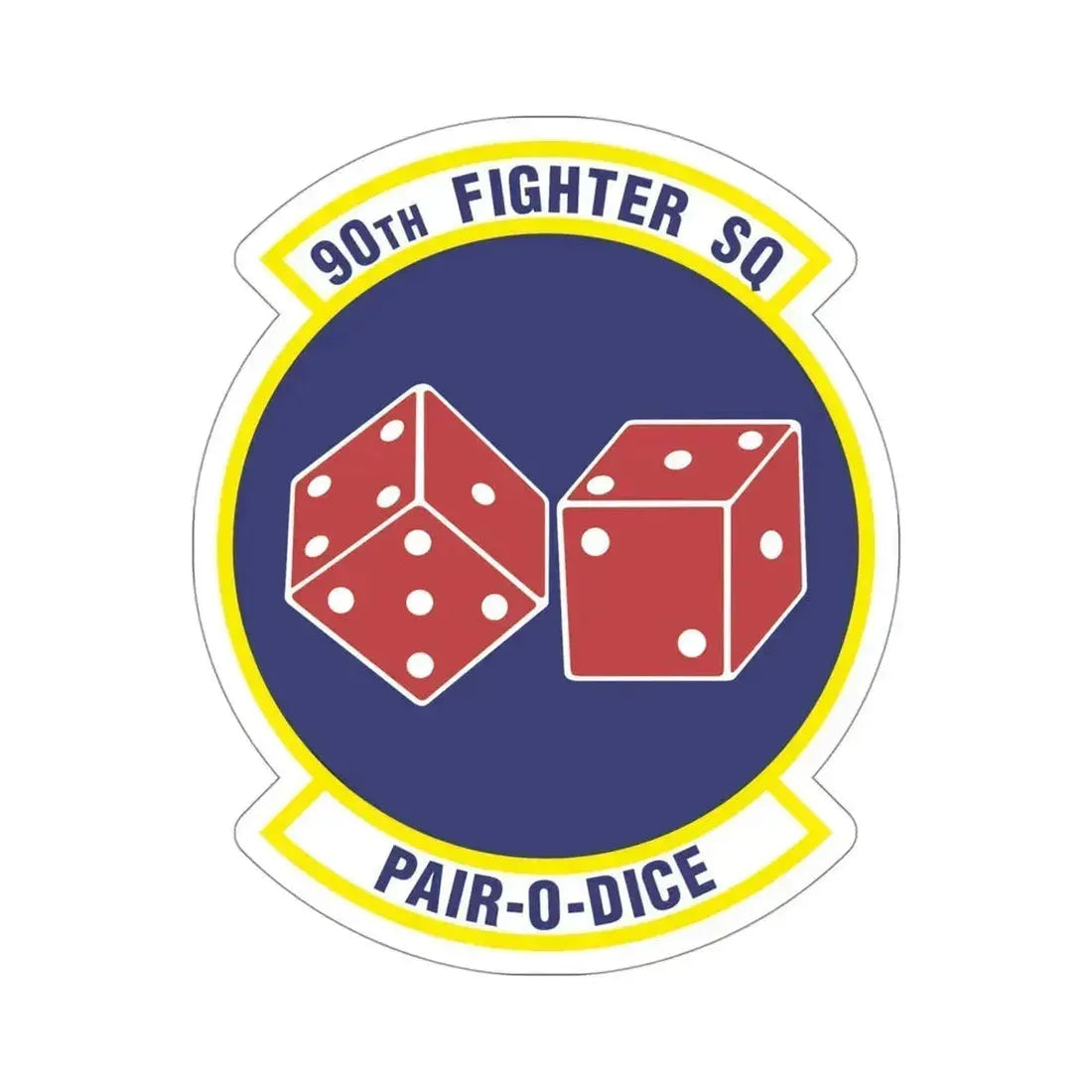 90th Fighter Squadron (U.S. Air Force) STICKER Vinyl Die-Cut Decal 4 Inch - The Sticker Space