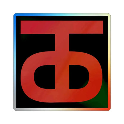 90th Infantry Division (U.S. Army) Holographic STICKER Die-Cut Vinyl Decal 5 Inch Holographic - The Sticker Space