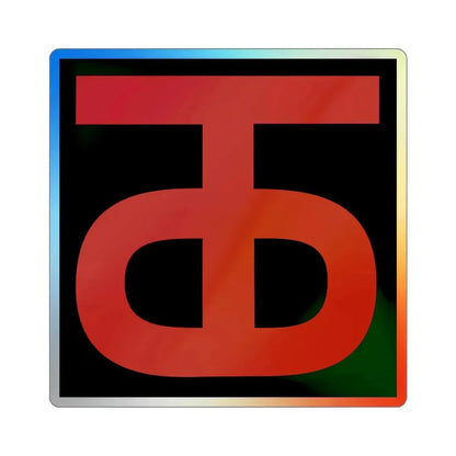 90th Infantry Division (U.S. Army) Holographic STICKER Die-Cut Vinyl Decal 5 Inch Holographic - The Sticker Space