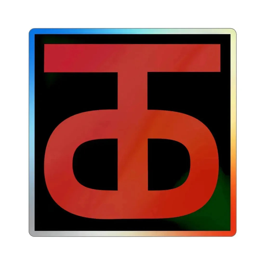 90th Infantry Division (U.S. Army) Holographic STICKER Die-Cut Vinyl Decal 6 Inch Holographic - The Sticker Space