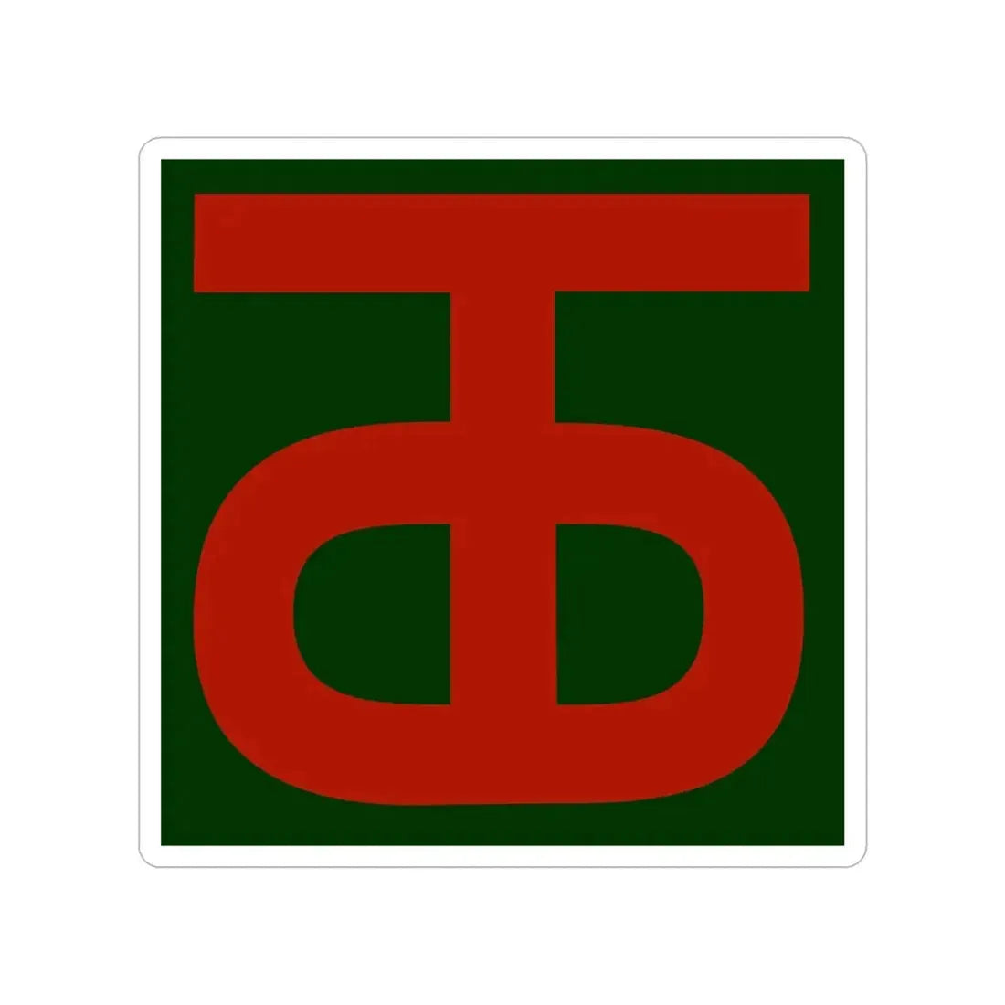 90th Infantry Division (U.S. Army) Transparent STICKER Die-Cut Vinyl Decal - The Sticker Space