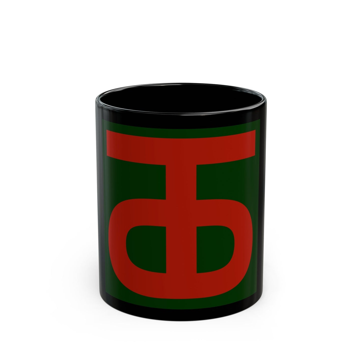 90th Infantry Division.patch (U.S. Army) Black Coffee Mug-11oz-The Sticker Space