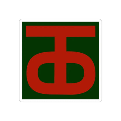 90th Infantry Division.patch (U.S. Army) REVERSE PRINT Transparent Die-Cut STICKER - The Sticker Space