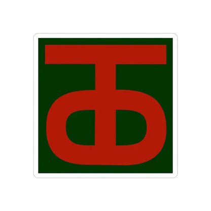 90th Infantry Division.patch (U.S. Army) REVERSE PRINT Transparent Die-Cut STICKER - The Sticker Space