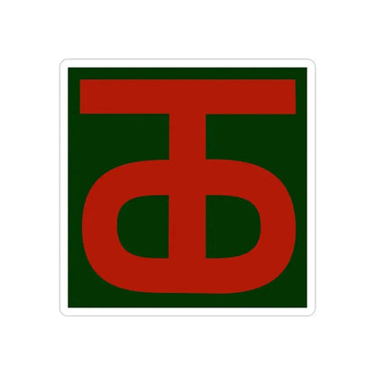 90th Infantry Division.patch (U.S. Army) REVERSE PRINT Transparent Die-Cut STICKER - The Sticker Space