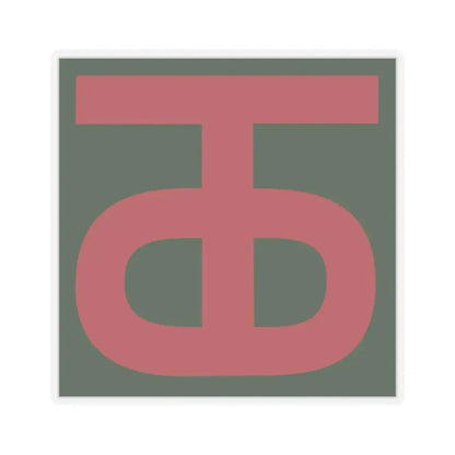 90th Infantry Division.patch (U.S. Army) STICKER Vinyl Kiss-Cut Decal 6 Inch Transparent - The Sticker Space