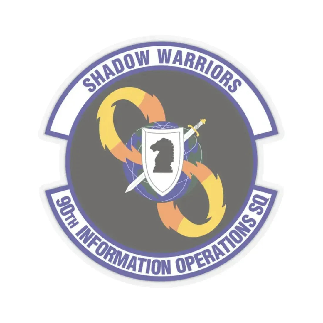 90th Information Operations Squadron (U.S. Air Force) STICKER Vinyl Kiss-Cut Decal 2 Inch Transparent - The Sticker Space