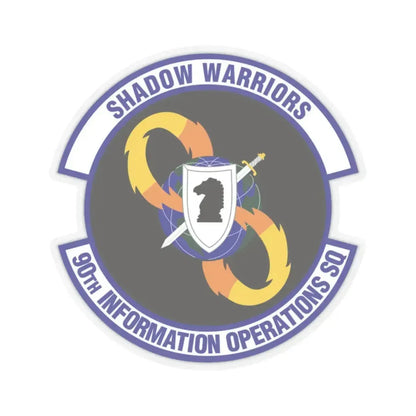 90th Information Operations Squadron (U.S. Air Force) STICKER Vinyl Kiss-Cut Decal 2 Inch Transparent - The Sticker Space
