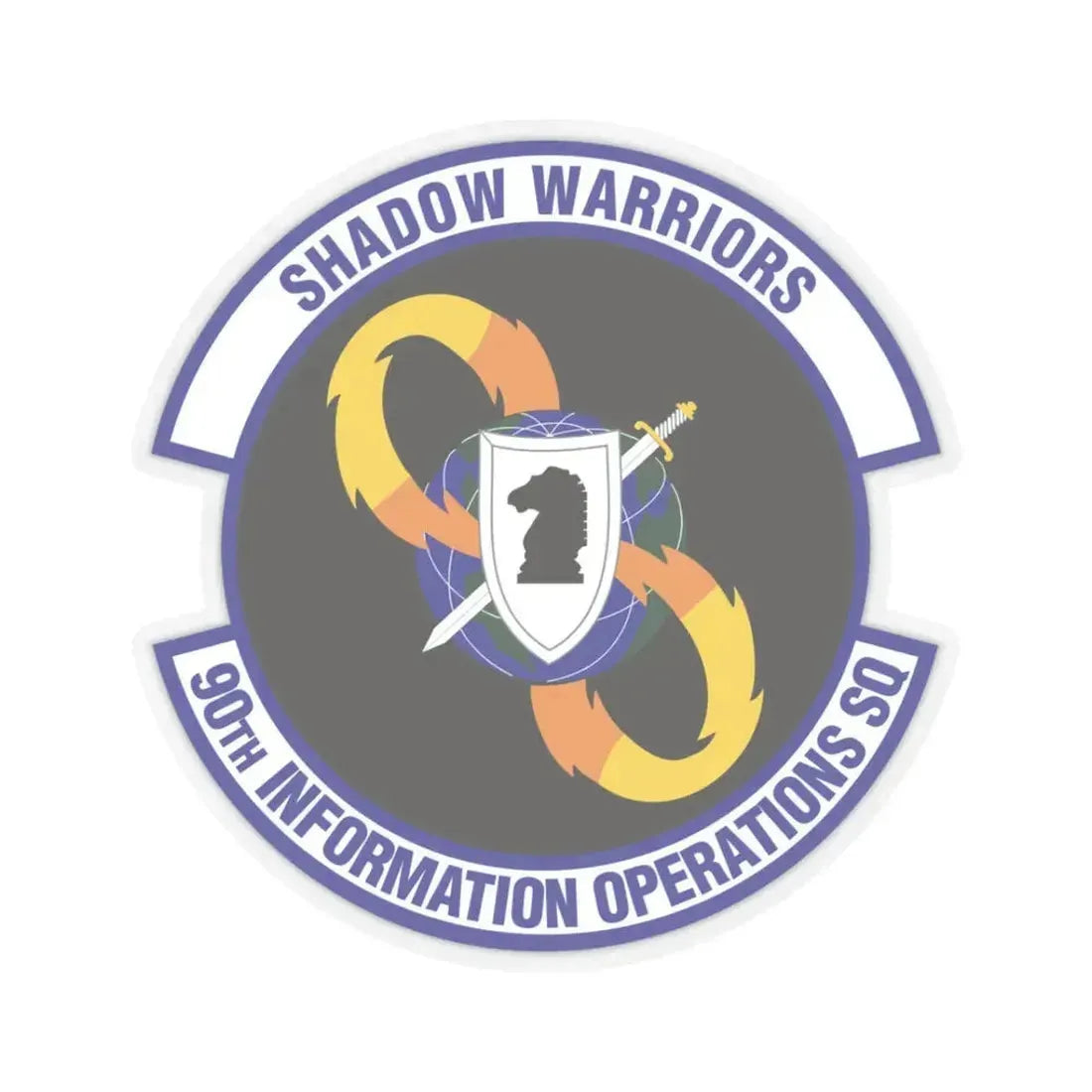 90th Information Operations Squadron (U.S. Air Force) STICKER Vinyl Kiss-Cut Decal 3 Inch Transparent - The Sticker Space