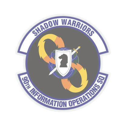 90th Information Operations Squadron (U.S. Air Force) STICKER Vinyl Kiss-Cut Decal 3 Inch Transparent - The Sticker Space