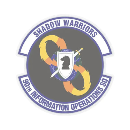 90th Information Operations Squadron (U.S. Air Force) STICKER Vinyl Kiss-Cut Decal 4 Inch Transparent - The Sticker Space