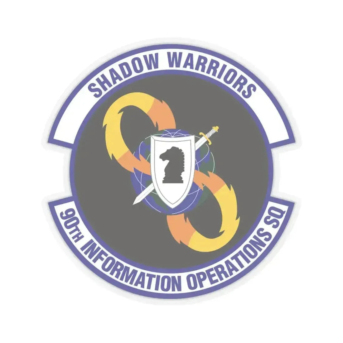 90th Information Operations Squadron (U.S. Air Force) STICKER Vinyl Kiss-Cut Decal 6 Inch Transparent - The Sticker Space