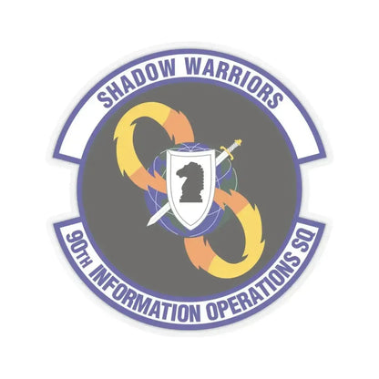 90th Information Operations Squadron (U.S. Air Force) STICKER Vinyl Kiss-Cut Decal 6 Inch Transparent - The Sticker Space