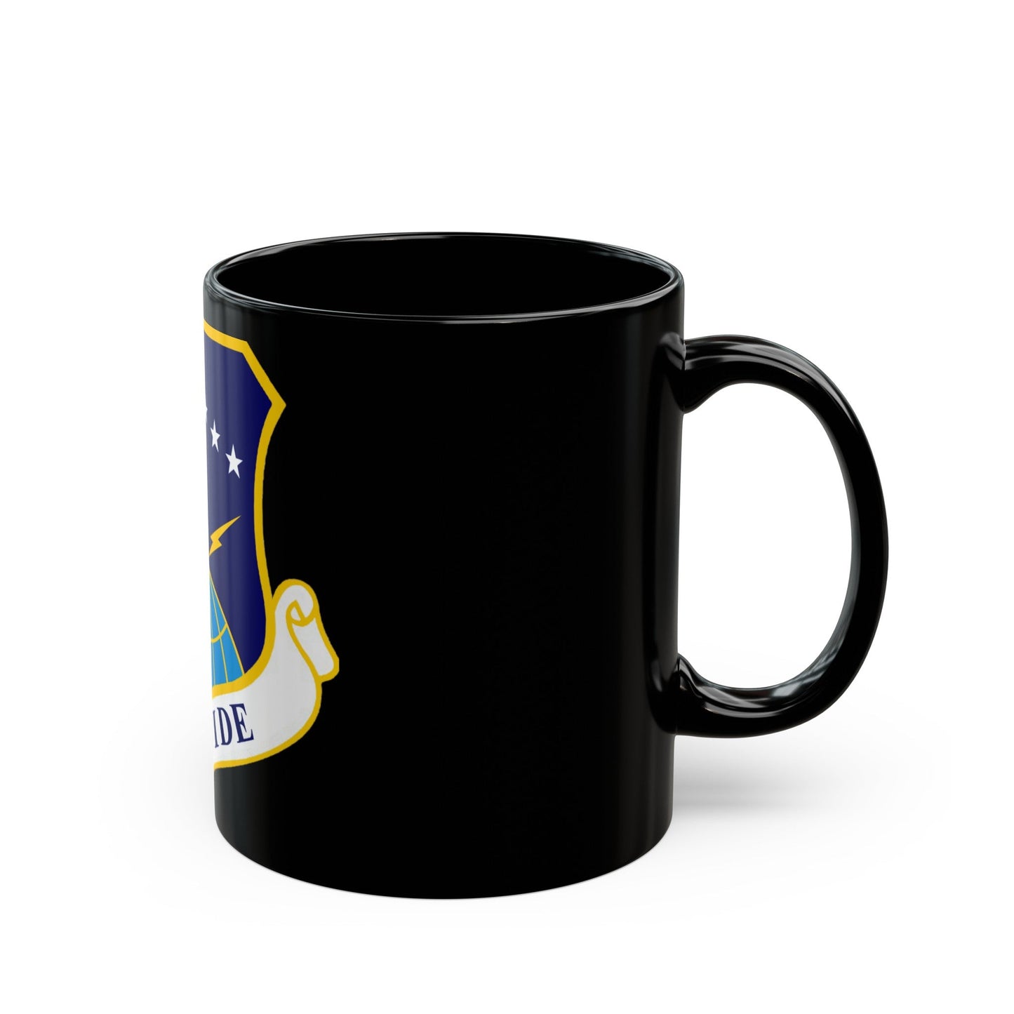 90th Space Wing (U.S. Air Force) Black Coffee Mug-The Sticker Space