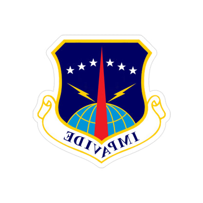 90th Space Wing (U.S. Air Force) REVERSE PRINT Transparent STICKER-2" × 2"-The Sticker Space