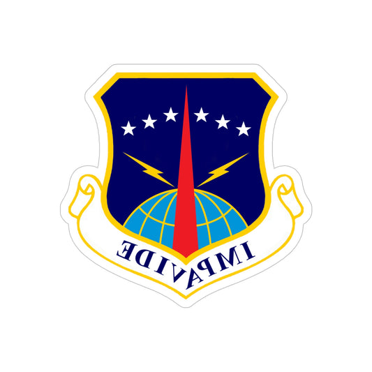 90th Space Wing (U.S. Air Force) REVERSE PRINT Transparent STICKER-6" × 6"-The Sticker Space