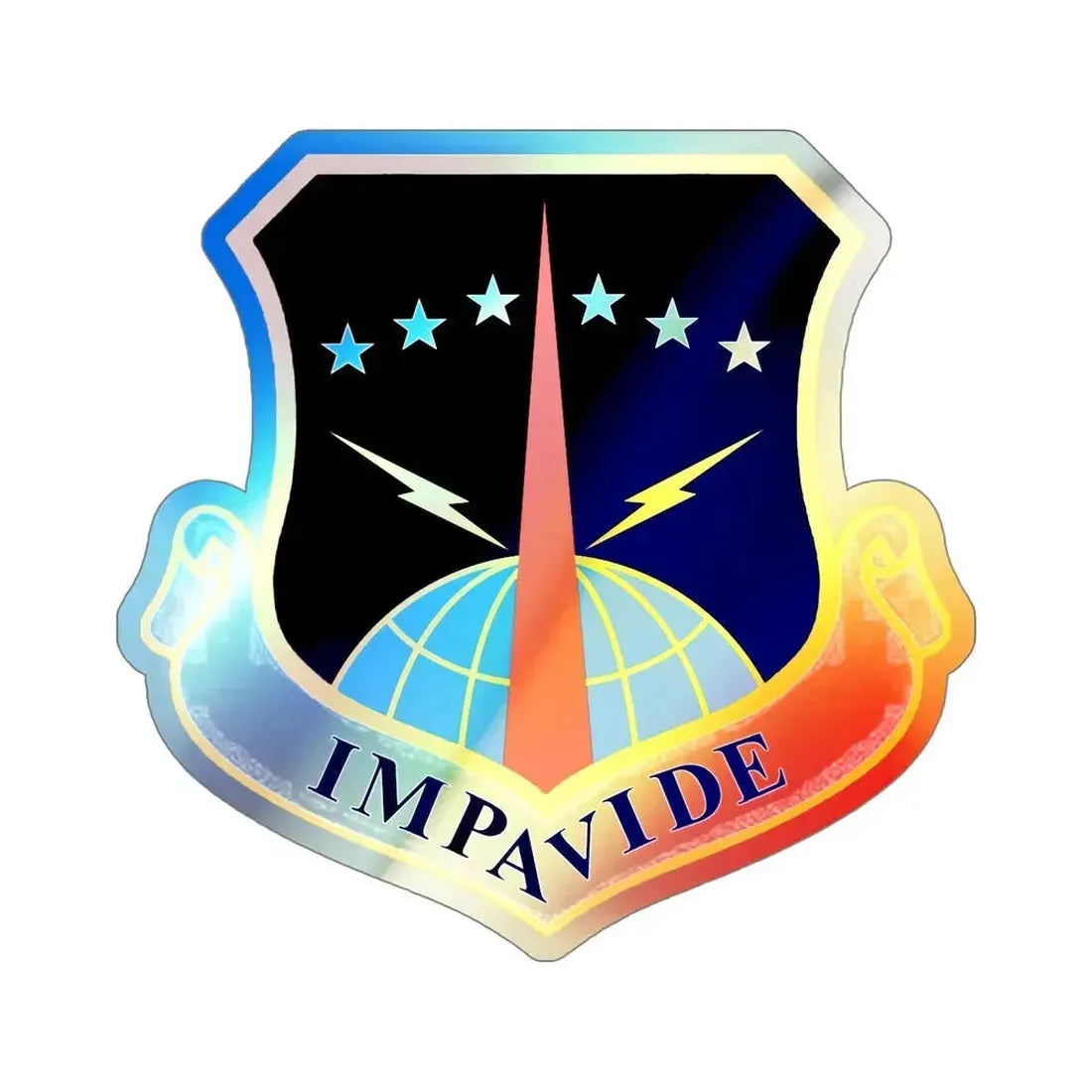 90th Space Wing (U.S. Air Force) Holographic STICKER Die-Cut Vinyl Decal - The Sticker Space