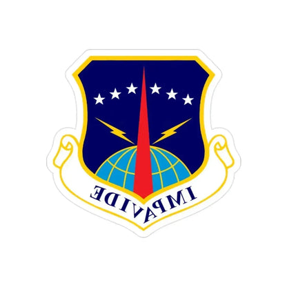 90th Space Wing (U.S. Air Force) REVERSE PRINT Transparent Die-Cut STICKER 2 Inch Die-Cut Transparent - The Sticker Space