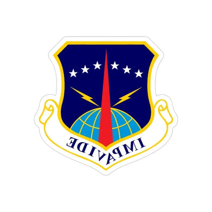 90th Space Wing (U.S. Air Force) REVERSE PRINT Transparent Die-Cut STICKER - The Sticker Space