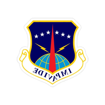 90th Space Wing (U.S. Air Force) REVERSE PRINT Transparent Die-Cut STICKER - The Sticker Space