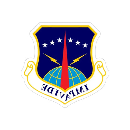 90th Space Wing (U.S. Air Force) REVERSE PRINT Transparent Die-Cut STICKER - The Sticker Space