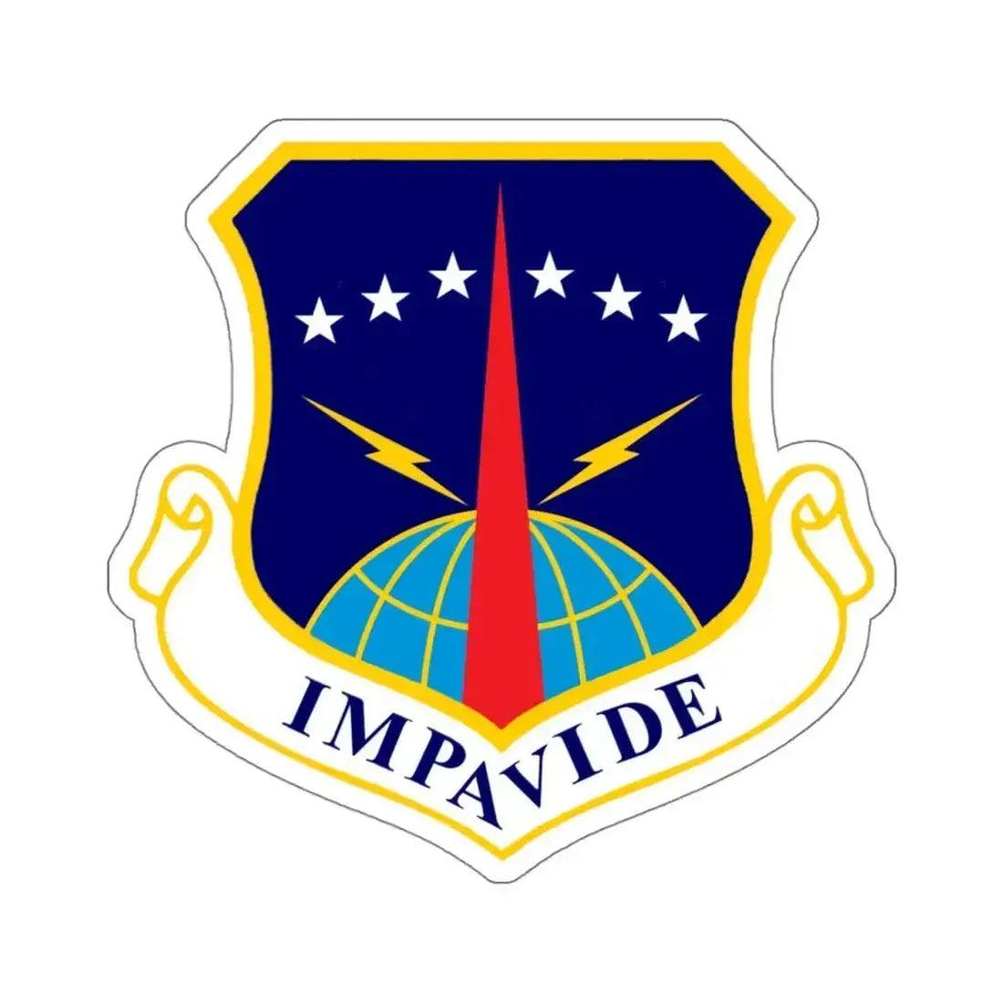 90th Space Wing (U.S. Air Force) STICKER Vinyl Kiss-Cut Decal 4 Inch White - The Sticker Space