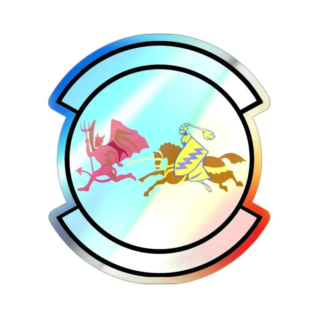 91 Air Refueling Squadron AMC (U.S. Air Force) Holographic STICKER Die-Cut Vinyl Decal 2 Inch Holographic - The Sticker Space