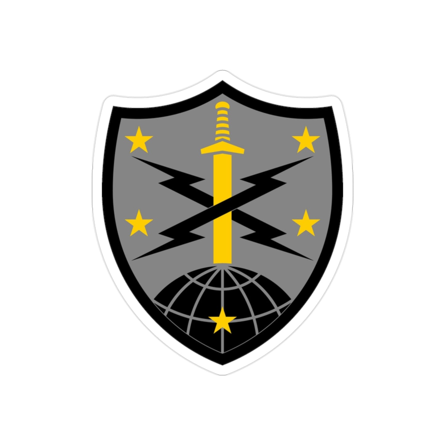 91 Cyber Brigade 2 (U.S. Army) REVERSE PRINT Transparent STICKER-2 Inch-The Sticker Space