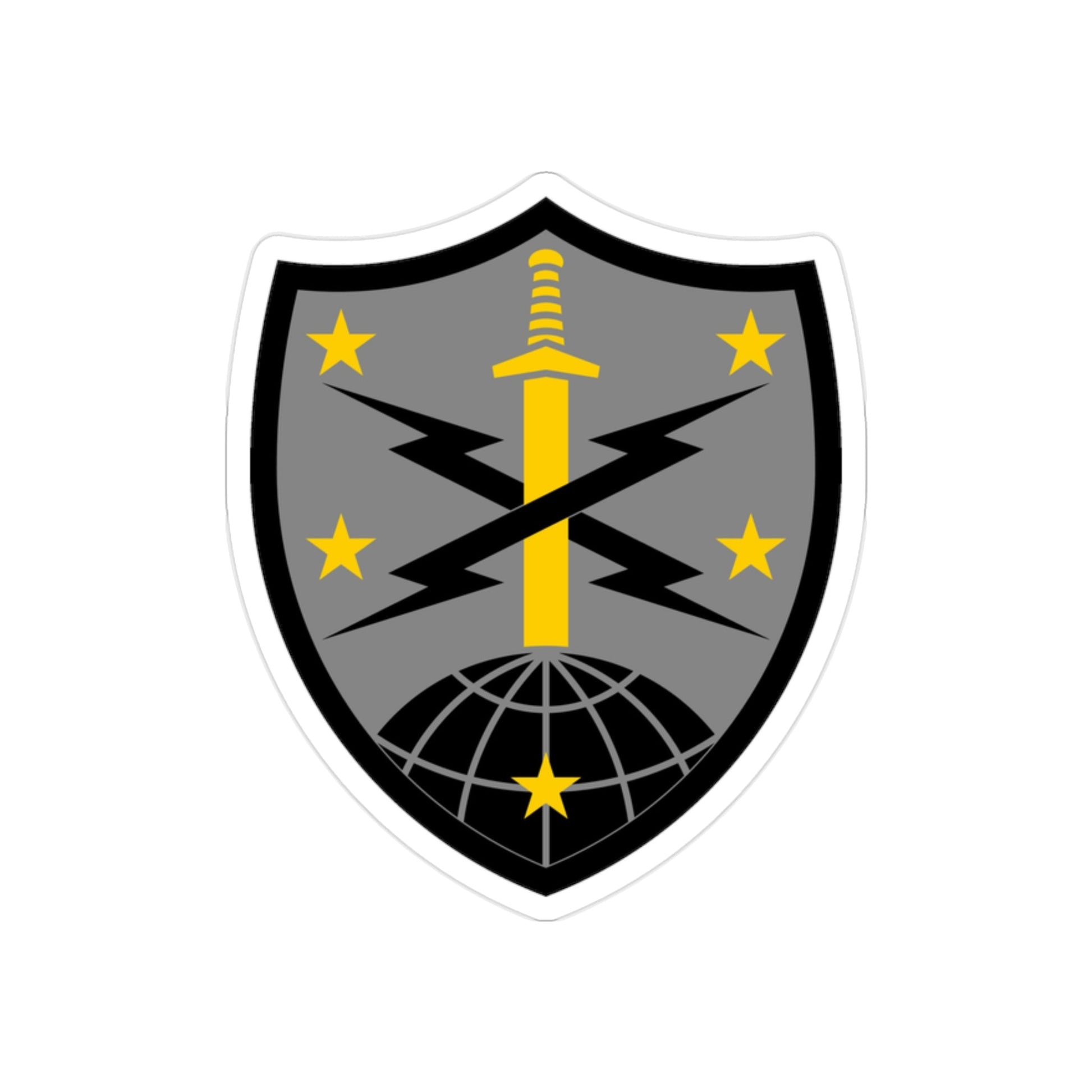 91 Cyber Brigade 2 (U.S. Army) REVERSE PRINT Transparent STICKER-2 Inch-The Sticker Space