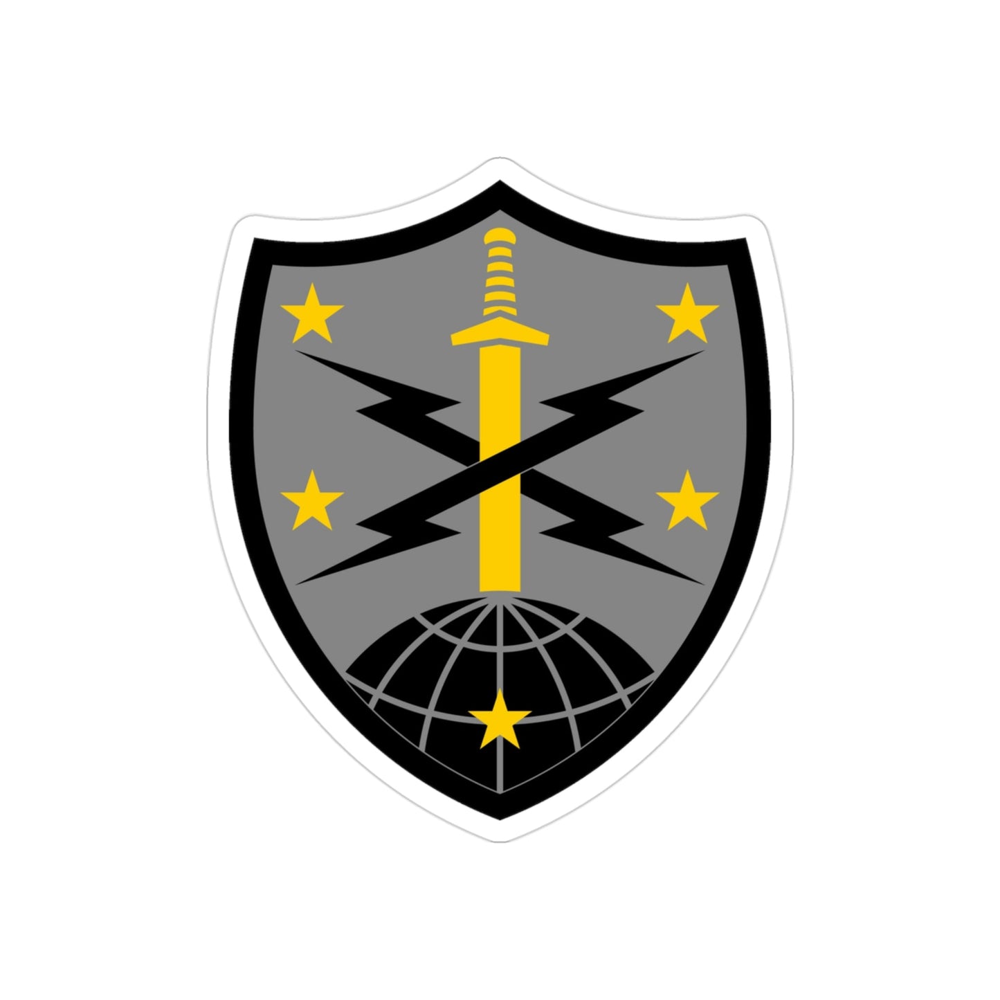 91 Cyber Brigade 2 (U.S. Army) REVERSE PRINT Transparent STICKER-3 Inch-The Sticker Space