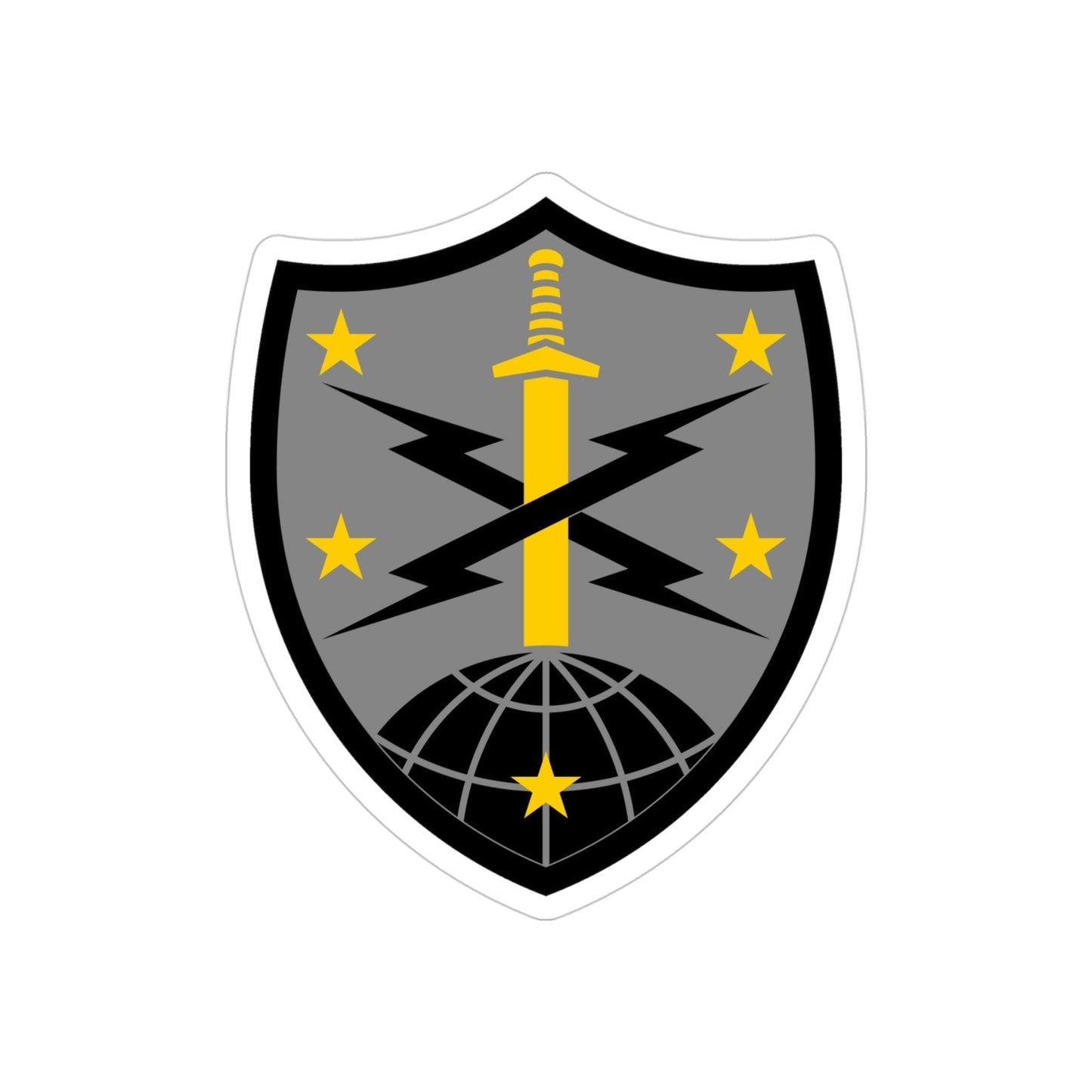 91 Cyber Brigade 2 (U.S. Army) REVERSE PRINT Transparent STICKER-4 Inch-The Sticker Space