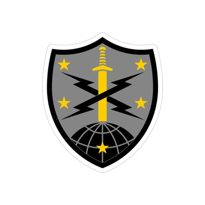 91 Cyber Brigade 2 (U.S. Army) REVERSE PRINT Transparent STICKER-4 Inch-The Sticker Space