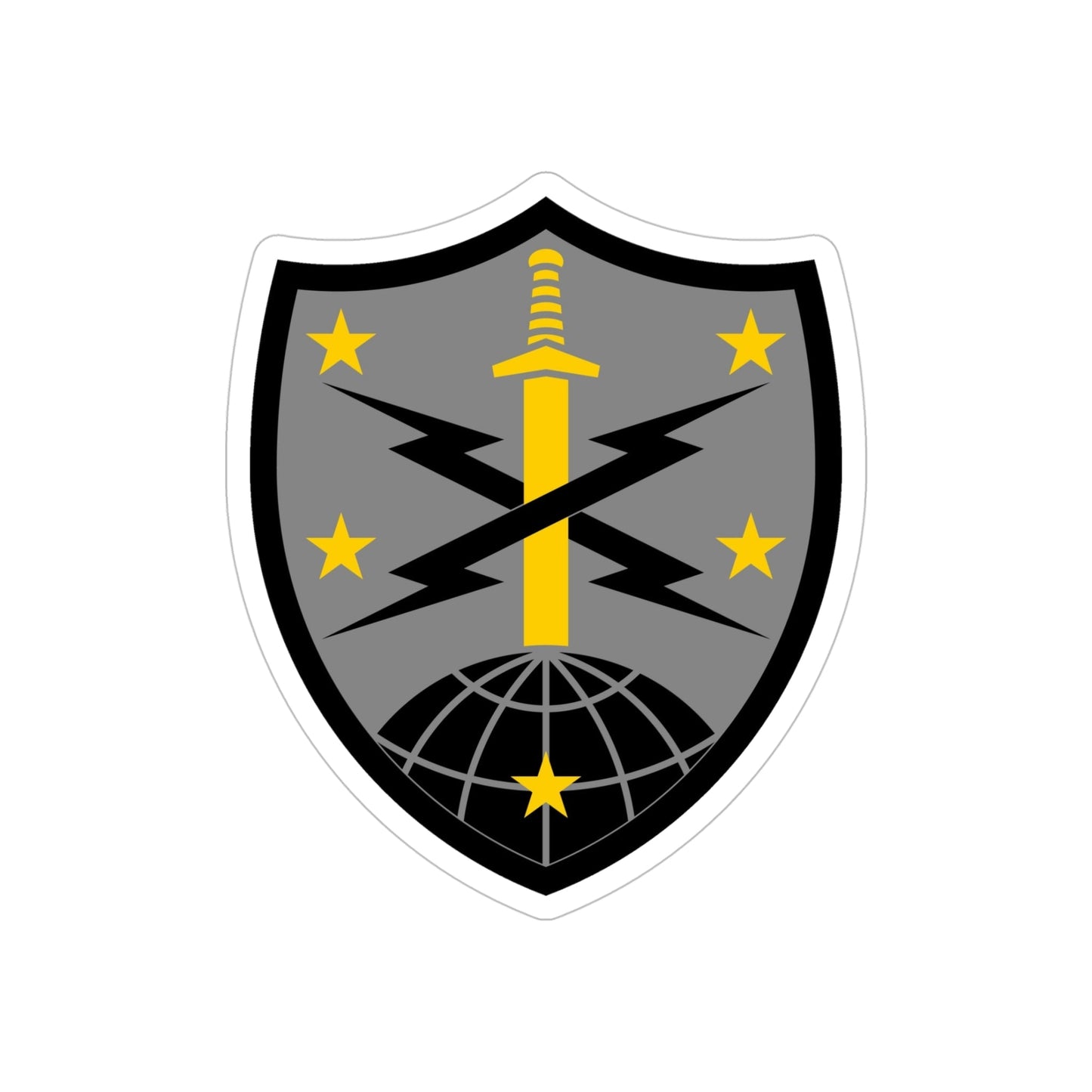 91 Cyber Brigade 2 (U.S. Army) REVERSE PRINT Transparent STICKER-5 Inch-The Sticker Space