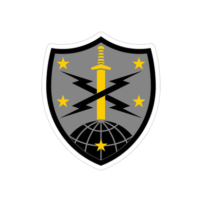 91 Cyber Brigade 2 (U.S. Army) REVERSE PRINT Transparent STICKER-5 Inch-The Sticker Space