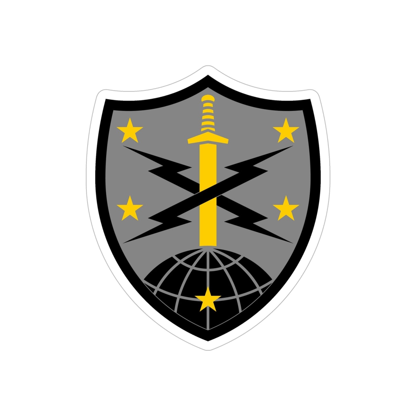 91 Cyber Brigade 2 (U.S. Army) REVERSE PRINT Transparent STICKER-6 Inch-The Sticker Space