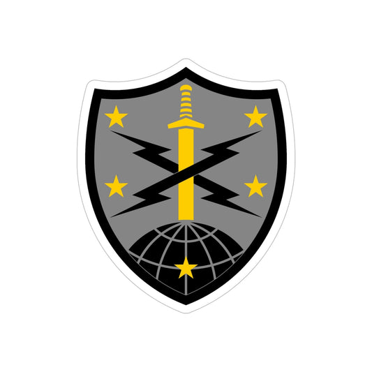 91 Cyber Brigade 2 (U.S. Army) REVERSE PRINT Transparent STICKER-6 Inch-The Sticker Space