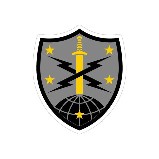 91 Cyber Brigade 2 (U.S. Army) REVERSE PRINT Transparent Die-Cut STICKER 6 Inch Die-Cut Transparent - The Sticker Space