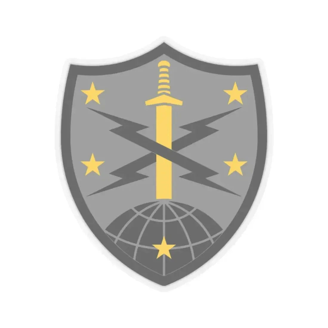 91 Cyber Brigade 2 (U.S. Army) STICKER Vinyl Kiss-Cut Decal 2 Inch Transparent - The Sticker Space