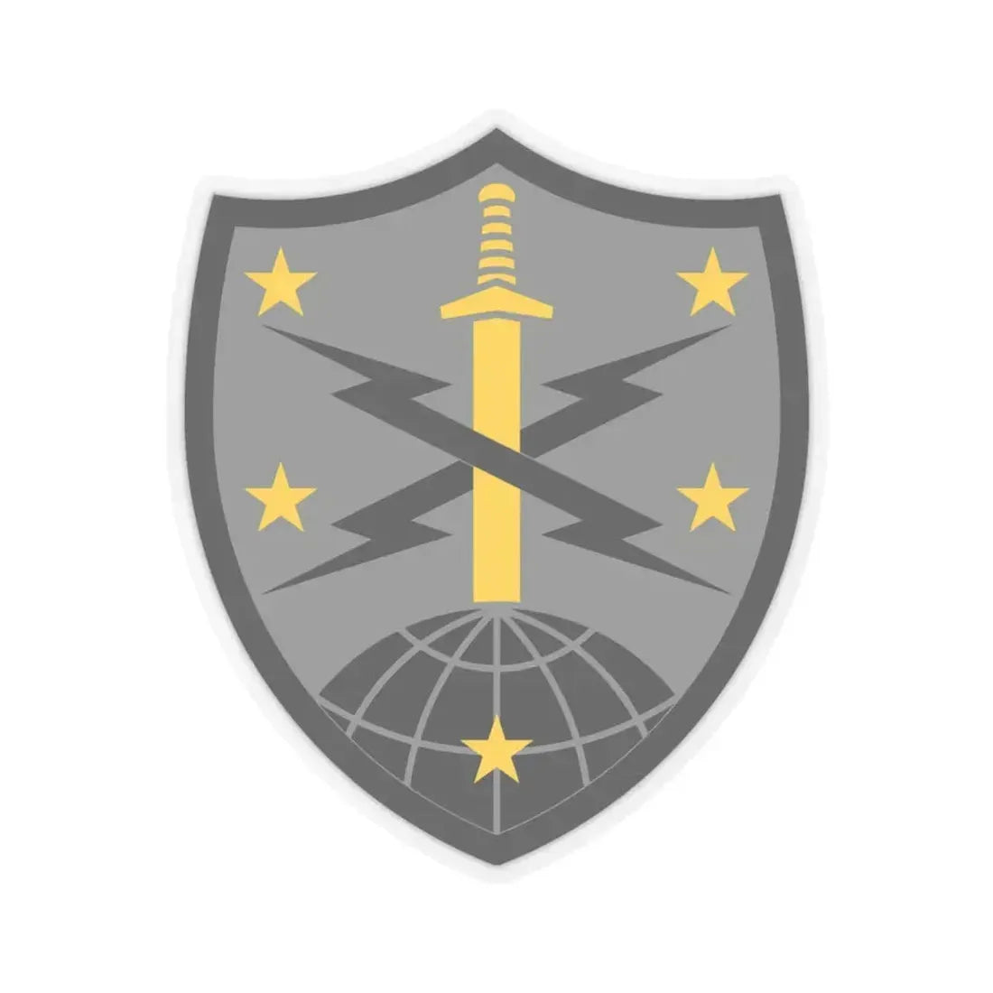 91 Cyber Brigade 2 (U.S. Army) STICKER Vinyl Kiss-Cut Decal 4 Inch Transparent - The Sticker Space