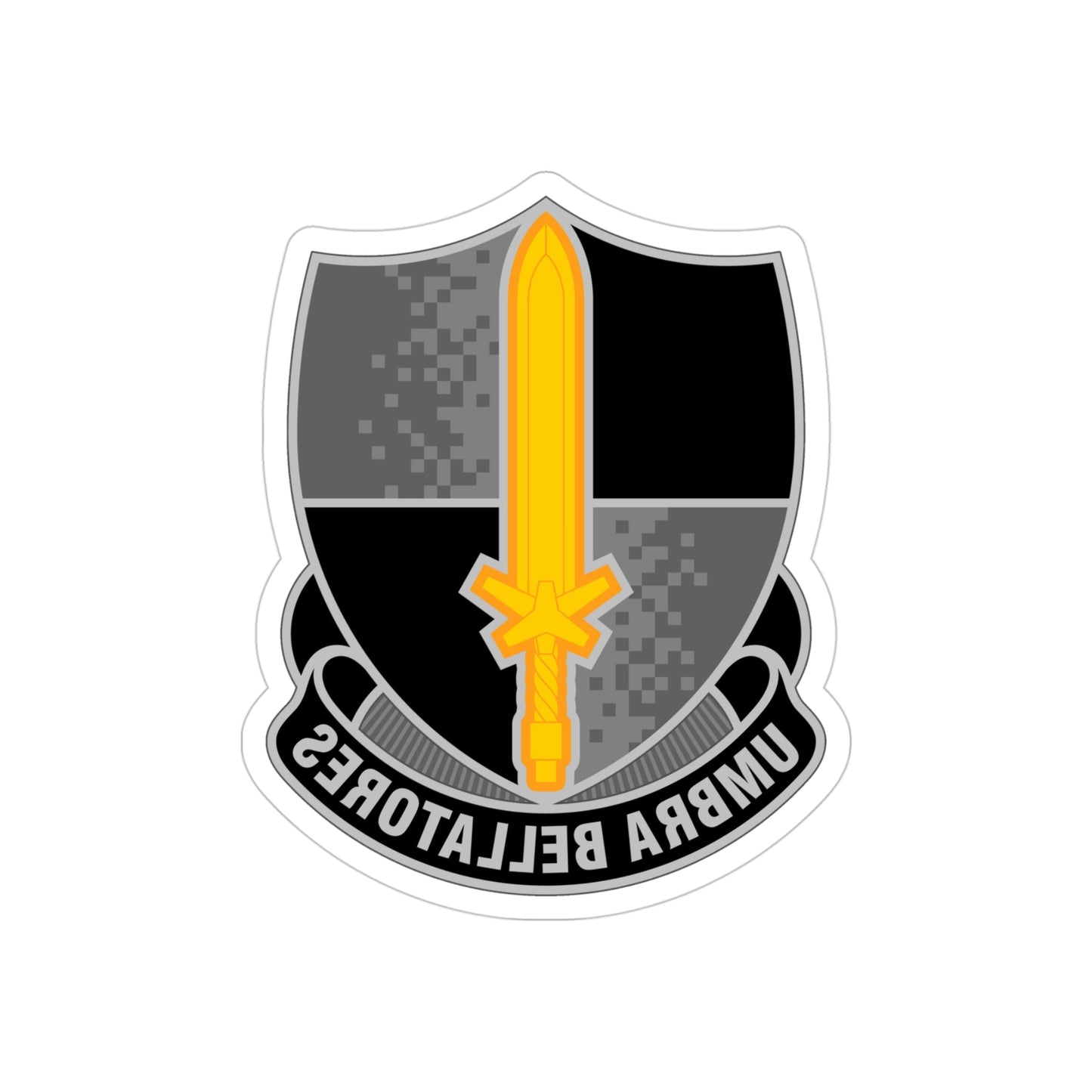 91 Cyber Brigade (U.S. Army) REVERSE PRINT Transparent STICKER-4 Inch-The Sticker Space