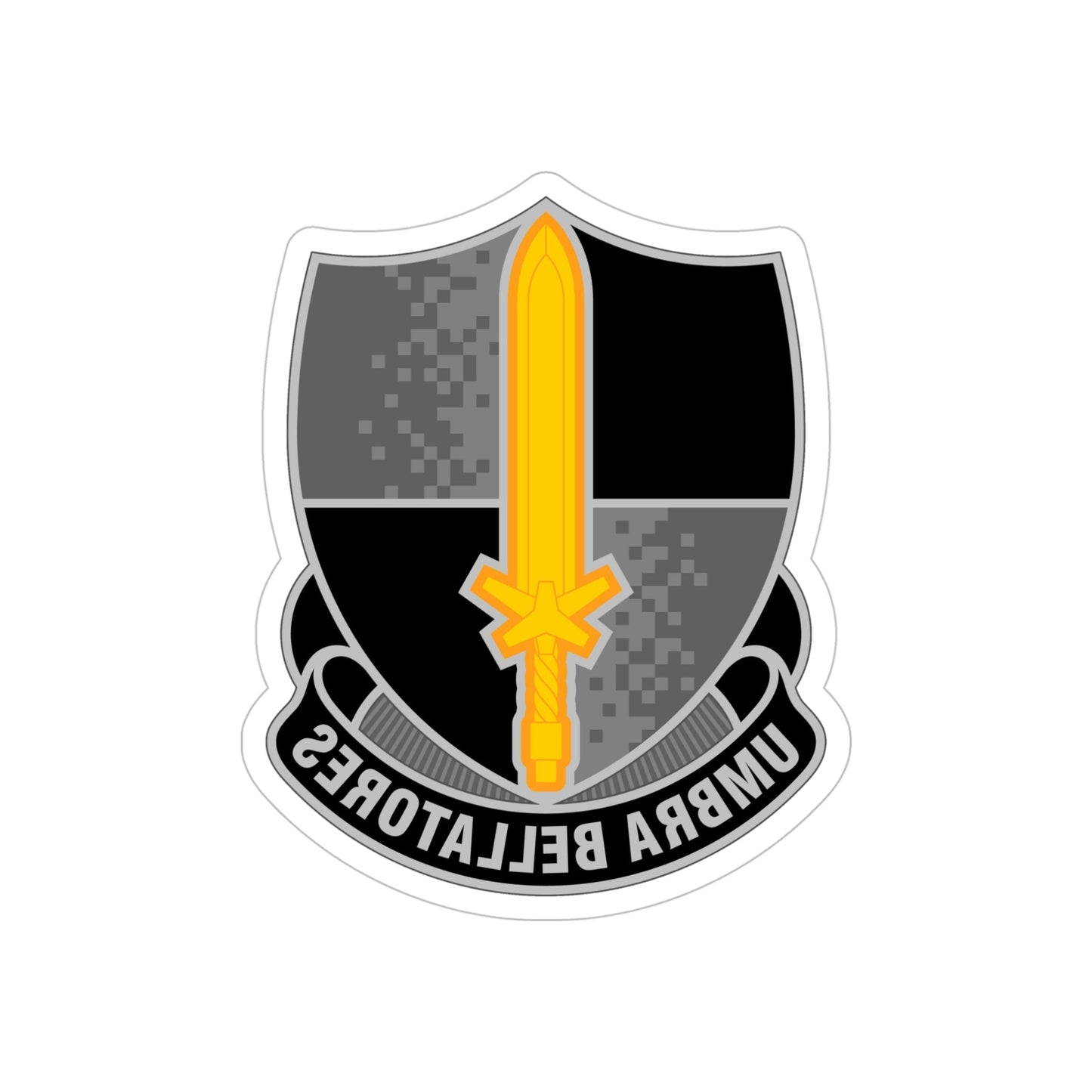 91 Cyber Brigade (U.S. Army) REVERSE PRINT Transparent STICKER-5 Inch-The Sticker Space