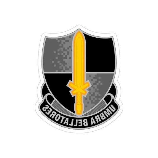 91 Cyber Brigade (U.S. Army) REVERSE PRINT Transparent Die-Cut STICKER 6 Inch Die-Cut Transparent - The Sticker Space