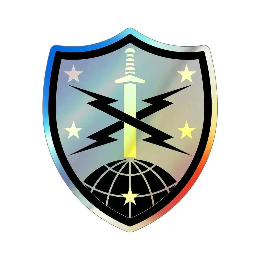 91 Cyber Brigade v2 (U.S. Army) Holographic STICKER Die-Cut Vinyl Decal 6 Inch Holographic - The Sticker Space