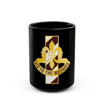 91 Evacuation Hospital (U.S. Army) Black Coffee Mug-15oz-The Sticker Space