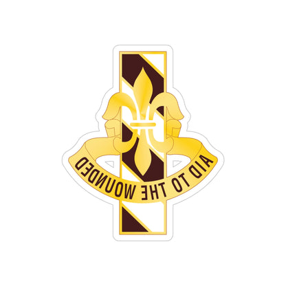 91 Evacuation Hospital (U.S. Army) REVERSE PRINT Transparent STICKER-6" × 6"-The Sticker Space