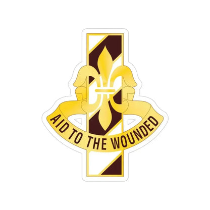 91 Evacuation Hospital (U.S. Army) Transparent STICKER Die-Cut Vinyl Decal 4 Inch - The Sticker Space