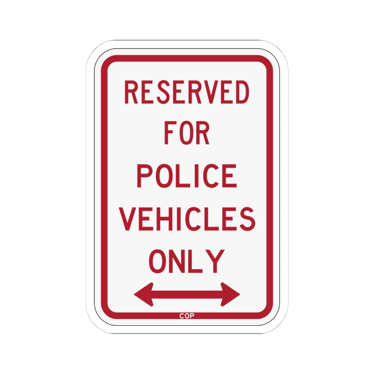 PBOT Road sign P4040D (Oregon) (Road Sign) STICKER Vinyl Kiss-Cut Decal